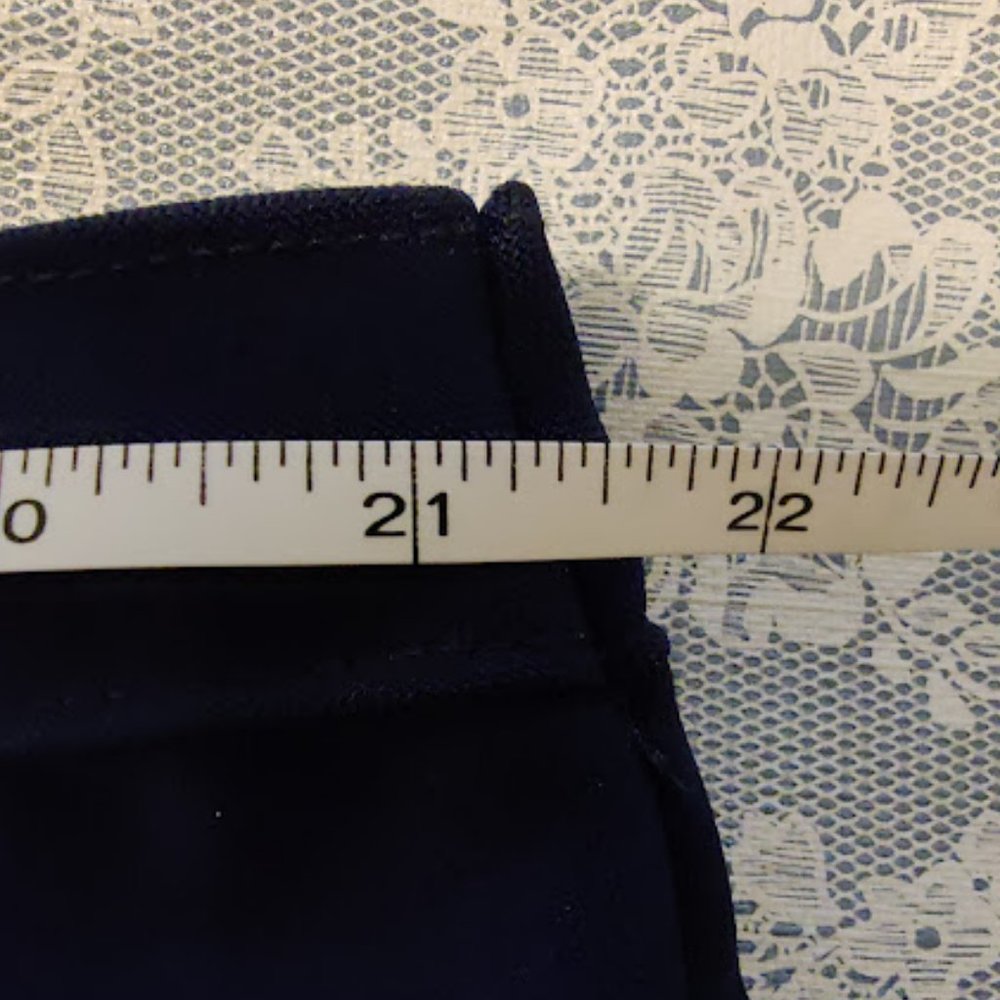 *NWOT*  Bend Over Casual/Dress Pull on Pants, Stretch, Plus, Navy Blue, Sz 46 - Picture 7 of 9
